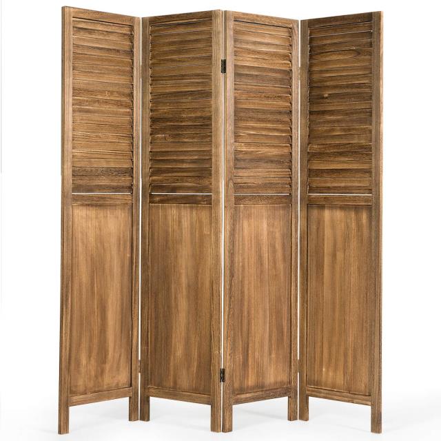 Rental store for Wooden Room Divider Screen - 4 Panel in San Francisco CA